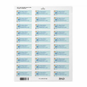 ボタンと裁縫針パーソナライズされた ラベル (フルシート)