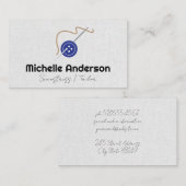 ボタンと針 |裁縫 名刺 (正面/裏面)