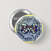 ボタンによって住む単語 缶バッジ (正面&裏面)