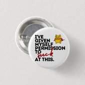 ボタンに対する吸許可 缶バッジ (正面&裏面)