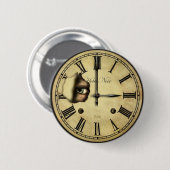ボタンのあたりで見る時計 缶バッジ (正面&裏面)