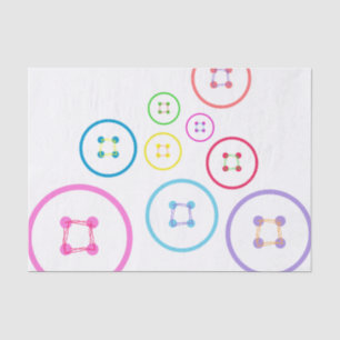 ボタンのようにかわいい 薄葉紙