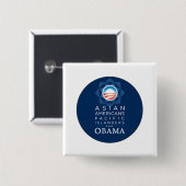 ボタンのアジア人 缶バッジ (正面&裏面)