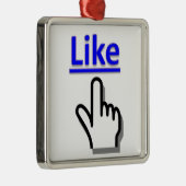 ボタンのオーナメントのように メタルオーナメント (右)