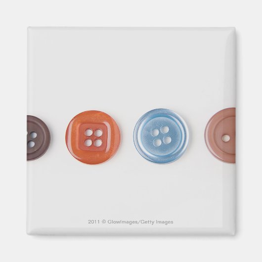 ボタンのクローズアップ マグネット (正面)