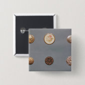 ボタンのコレクション 缶バッジ (正面&裏面)