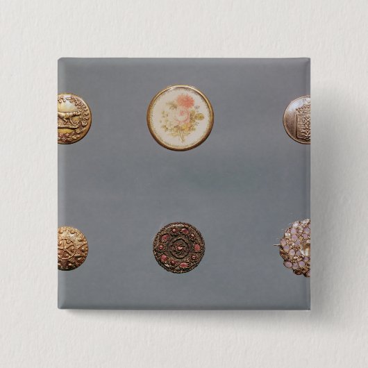 ボタンのコレクション 缶バッジ (正面)