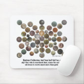 ボタンのコレクター マウスパッド (マウス)