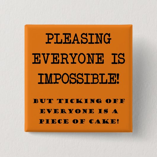 ボタンのバッジおもしろいのピン 缶バッジ (正面)