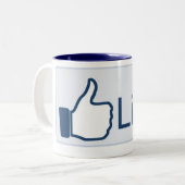 ボタンのマグのように ツートーンマグカップ (正面左)