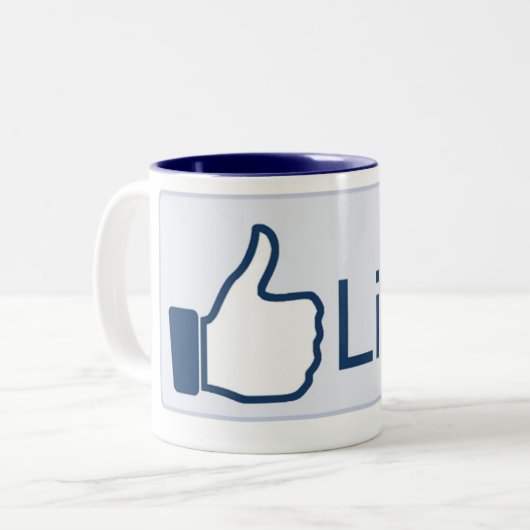 ボタンのマグのように ツートーンマグカップ (正面左)