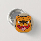 ボタンのミーロ 缶バッジ (正面&裏面)