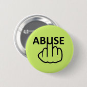 ボタンの不正使用の反転 缶バッジ (正面&裏面)