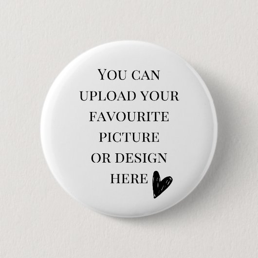 ボタンの個人用設定2-1/4" 缶バッジ (正面)