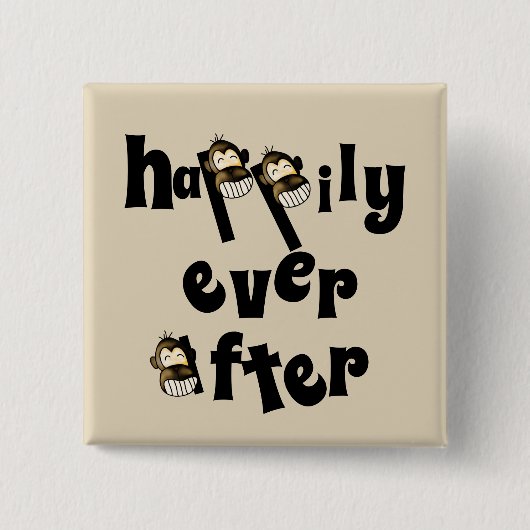 ボタンの後で幸せに 缶バッジ (正面)