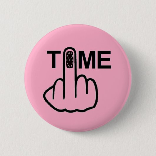 ボタンの時間の反転 缶バッジ (正面)
