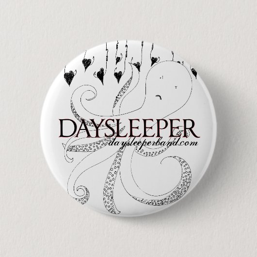 ボタンの眠る人 缶バッジ (正面)