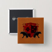 ボタンの眼識紋章学のドラキュラのゴシック様式紋章付き外衣 缶バッジ (正面&裏面)