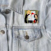 ボタンの美容院 缶バッジ (インサイチュ)