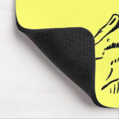 ボタンの補助機関車のおもしろTシャツのギフト マウスパッド (コーナー)