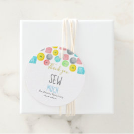 ボタンの赤ちゃんシャワーメッセージカード フェイバータグ