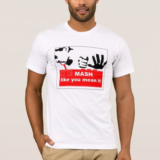 ボタンのMasherのTシャツ Tシャツ (正面)