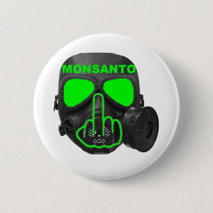 ボタンのMonsantoのガスマスクフリップ 缶バッジ