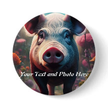 ボタンのPigカスタム、写真と文字の追加