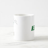 ボタンみたいに可愛いカスタムラマ コーヒーマグカップ (中央)