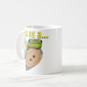 ボタンみたいに可愛い — ヤモリ コーヒーマグカップ (正面左)