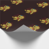 ボタンやパッチ、ピンが付いたブードゥー人形 ラッピングペーパー (角)