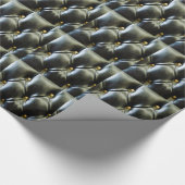 ボタンをかけられた革包装紙 ラッピングペーパー (角)