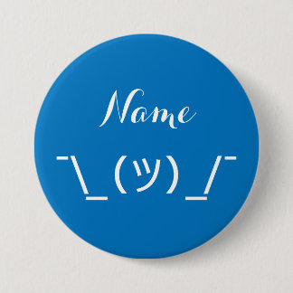 ボタンをすくめる¯ \ _(ツ) _/¯ 缶バッジ