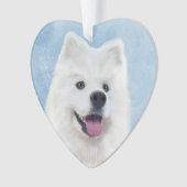 ボタンをクリックしてサモエイ オーナメント (正面)