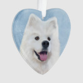 ボタンをクリックしてサモエイ オーナメント (正面)