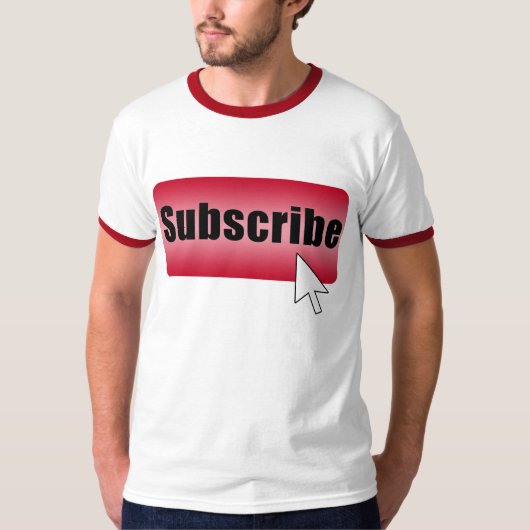 ボタンを予約購読して下さい Tシャツ (正面)