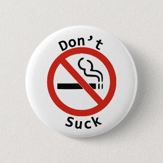ボタンを吸わないで下さい 缶バッジ