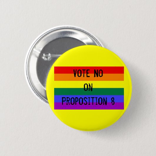 ボタンを投票しないで下さい 缶バッジ (正面&裏面)