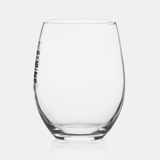 ボタンを押すことを意味していない皮肉な引用文 ステムなしワイングラス (左)