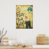 ボタンを押す ポスター (キッチン)