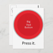 ボタンを押す ポストカード (正面/裏面)