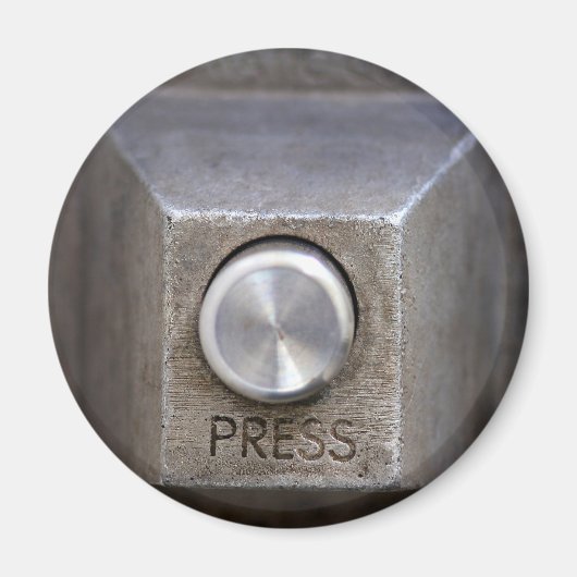 ボタンを押す マグネット (正面)