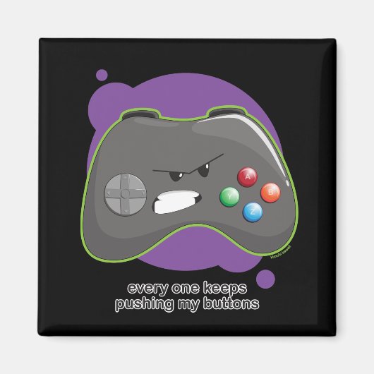 ボタンを押す マグネット (正面)