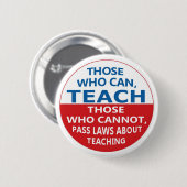 ボタンを教え押し付ける人 缶バッジ (正面&裏面)