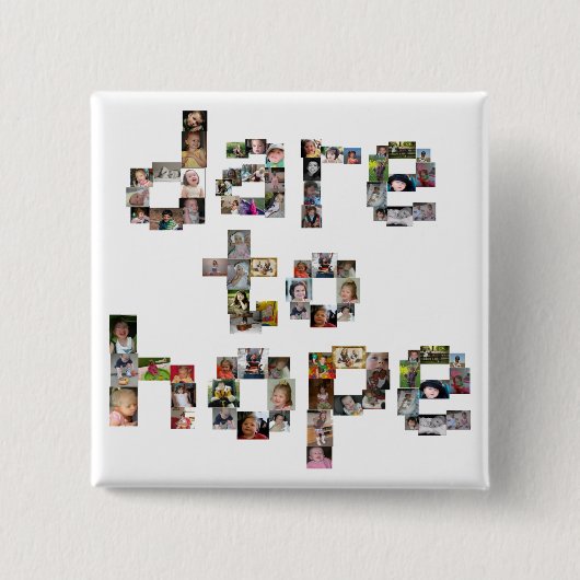 ボタンを望む挑戦 缶バッジ (正面)