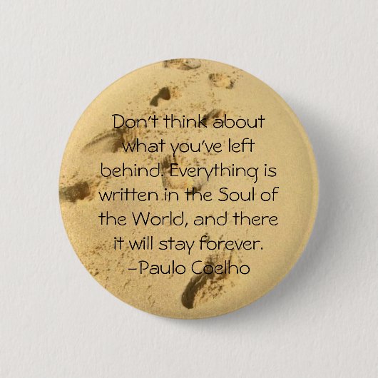 ボタンを置き去りにしたものについて考えないで下さい 缶バッジ (正面)