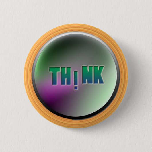 ボタンを考えるために得ました 缶バッジ (正面)