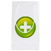 ボタンアイコンの追加抱き枕 スモールペーパーバッグ (正面)