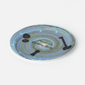 ボタンアイズ&スケルトン鍵その他のワールドパーティー ペーパープレート (アングル)