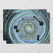 ボタンアイズ&スケルトン鍵その他のワールドパーティー 招待状 (正面/裏面)